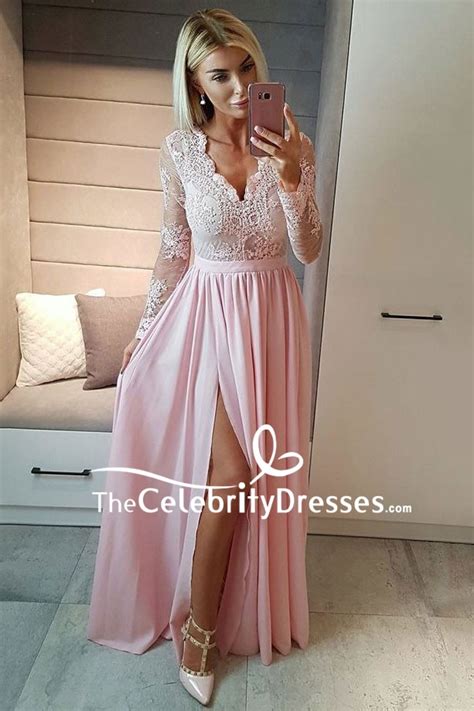 Pink Long Sleeve Prom Dresses Ubicaciondepersonas Cdmx Gob Mx