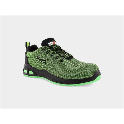 Chaussures De Securite Basses Titus Vert Fluo S1p P44 Tecniba