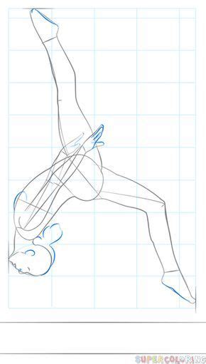 How To Draw A Gymnast On A Beam Step By Step Drawing Tutorials Artofit