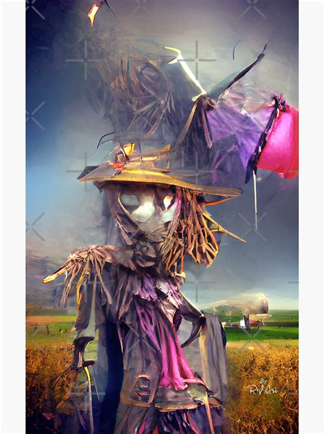 Creepy Scarecrow Art Fantasy Abstract Workart Sticker For Sale By