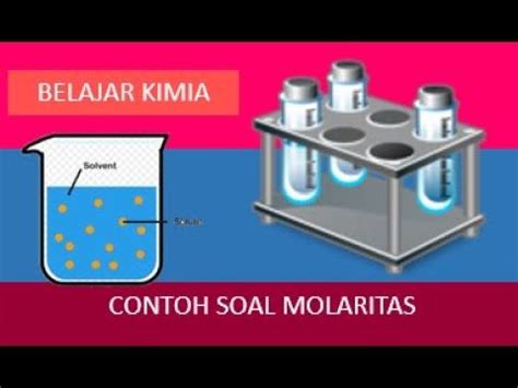 Contoh Soal Molaritas Mikel Ray