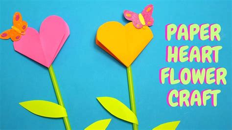 Heart Flower Craft Template Free Cut Out The Traced Hearts Printable