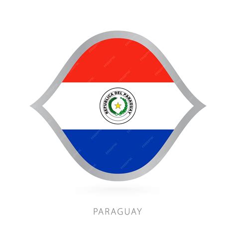 Premium Vector | Paraguay national team flag in style for international
