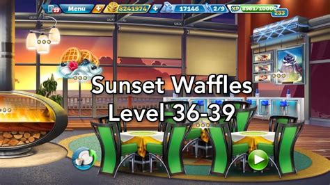 Cooking Fever Sunset Waffles Level Youtube