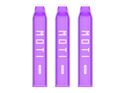 Moti Vision Disposable Vaping Device 3500 Puffs Nic 5 Grape Ice 3 Pack