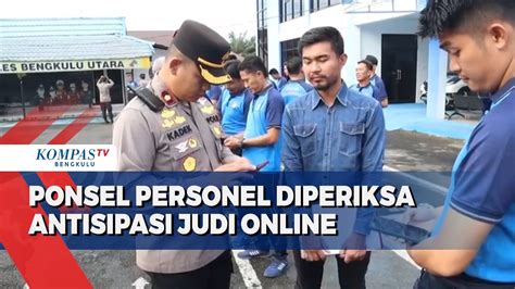 Ponsel Personel Polri Diperiksa Antisipasi Judi Online YouTube