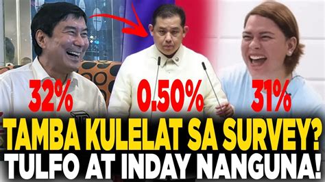 Kulelat Sa Survey Si Tamba Vp Sara Tulfo Tamba Epal Pa