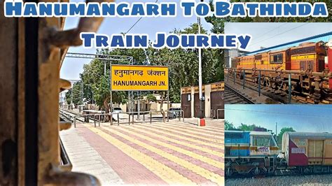 Lalgarh Abohar Express Train Journey Hanumangarh To Bathinda Train