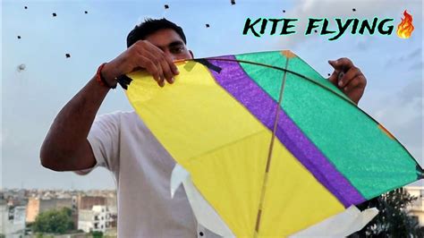 Kite Flying VlogDesi Boy Flying KiteKite Flying Full मज kite