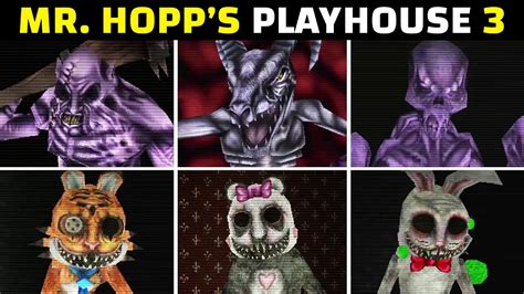 Mr Hopp S Playhouse 3 All Boss Fights No Damage Youtube