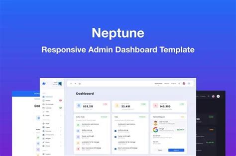 Neptune Multi Purpose Bootstrap Admin Dashboard Template Latest