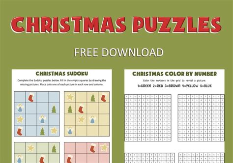 Free Christmas Puzzles Deeper Kidmin