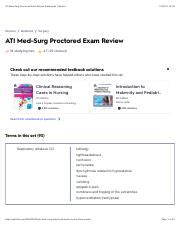 Ati Med Surg Proctored Exam Review Flashcards Quizlet Pdf Ati Med