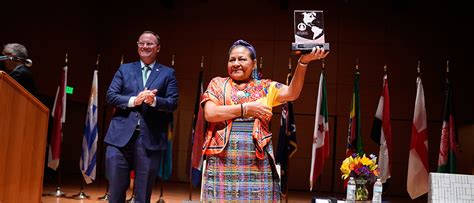 UIW Welcomes Nobel Peace Prize Winner Rigoberta Menchú Tum October