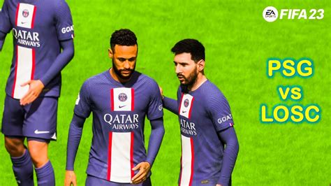 Fifa Ps Gameplay Psg Vs Losc Messi And Neymar Sealed Victory Youtube