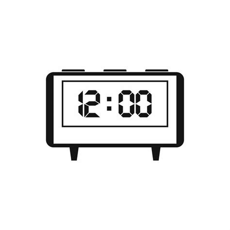 Icono De Reloj En Estilo Simple Para Cualquier Dise O Vector Premium