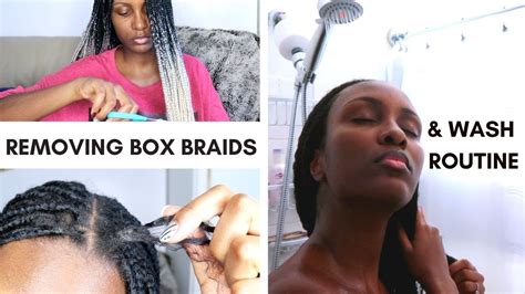 How To Remove Box Braids Build Up Aftercare Wash Routine Also