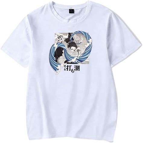 D Imprim Anime Demon Slayer T Shirt Tanjiro Kamado Nezuko Kimetsu No