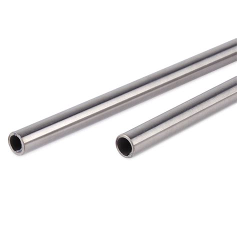 2pcs 304 Stainless Steel Capillary Tube Pipe OD 10mm ID 8mm Length 0 5M