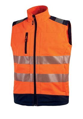 Gilet haute visibilité softshell orange fluo UPower Voussert