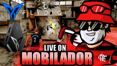 FREE FIRE AO VIVO MOBILADOR FLYDIGI Q1 JOGANDO OS INCRITOS