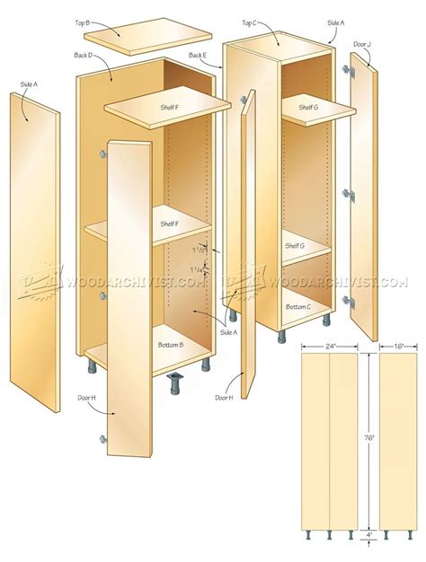 Tall Storage Cabinet Plans • WoodArchivist