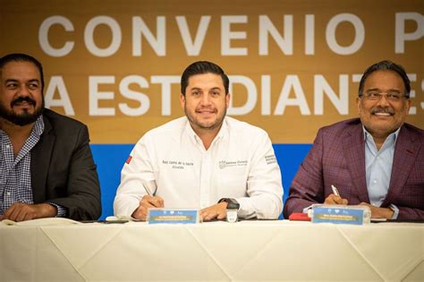 Firma Salinas Victoria Convenio Con Uanl Alcalde Ra L Cant De La