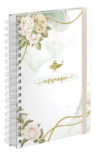 Agenda Plus Diária Floral Enfermagem Nude Parcelamento sem juros