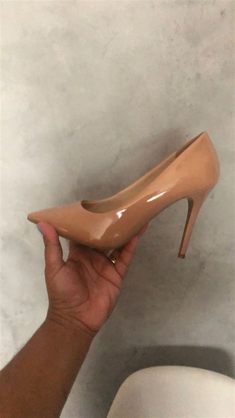 Scarpin Salto Fino Nude Sapato Feminino Durval Calçados Usado