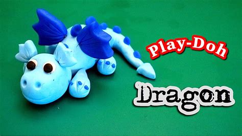 How To Make Super Cute And Easy Play Doh Dragon Youtube