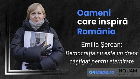 Oameni Care Inspir Rom Nia Emilia Ercan Rom Nii Au Ie It Mai Mult