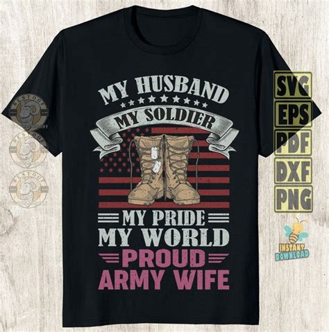 Proud Army Wife Svg Military Shirt Military Wife Svg T Etsy