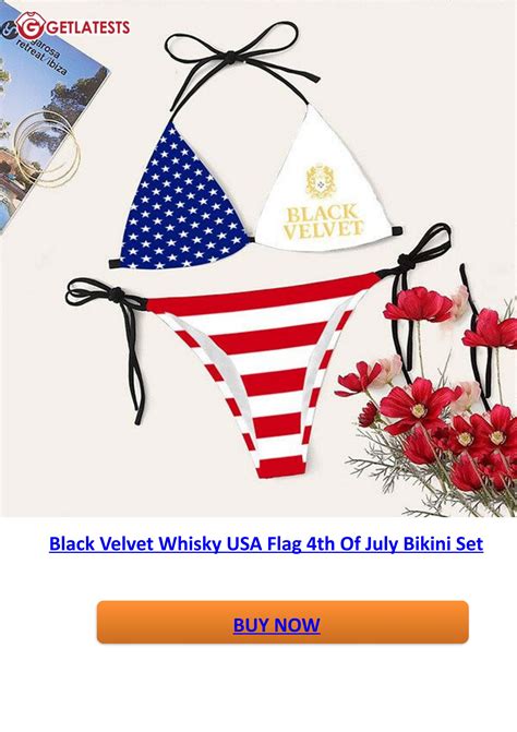 Black Velvet Whisky USA Flag Th Of July Bikini Set By Getlatests Print The Trend Wear Your