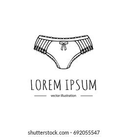 Hand Drawn Doodle Lingerie Icon Fashion Stock Vector Royalty Free