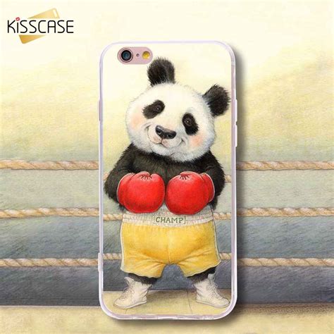 Beijos Panda Modelado Caso Capa Para O Iphone S Plus X S Se