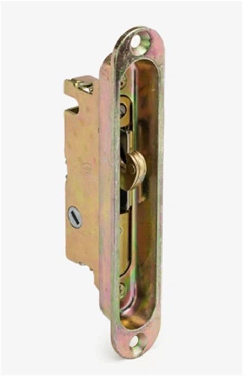 Sliding Door Mortise Lock And Trim Plate Keeper 1 Wide With 5 14 Screw Holes With 45 Degree