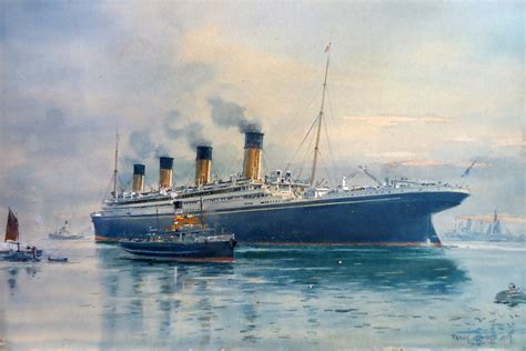 Painting Of Rms Olympic Rtitanic