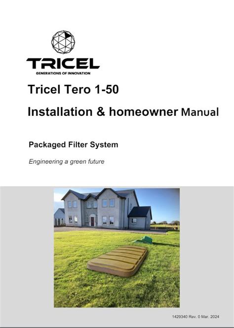 Tricel Tero Tertiary Treatment System Installation Manual