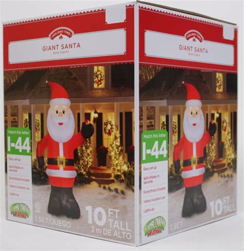 Giant 10 Santa Claus Gemmy Christmas Airblown Inflatable Holiday Yard