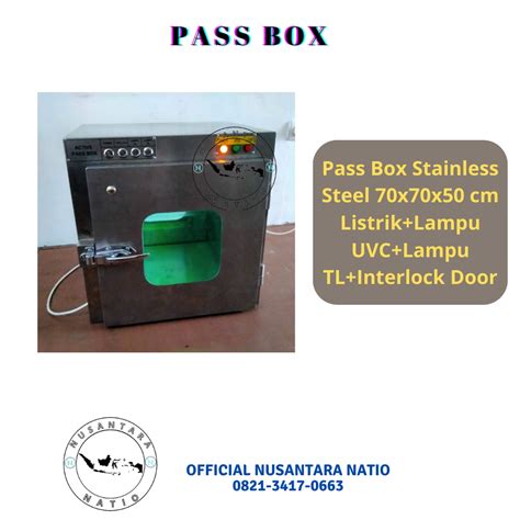 Jual Pass Box Stainless Steel 70x70x50 Cm Interlock Door Sistem