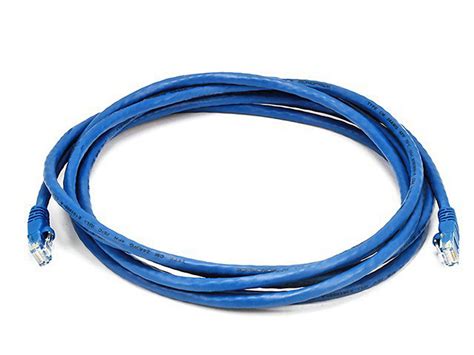 Monoprice Cat5e Ethernet Patch Cable 10 Feet Blue Network