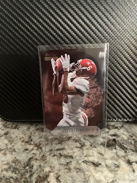 Devonta Smith 2021 Wild Card Matte Red Hot Rookie Heat MRHR 7 Silver