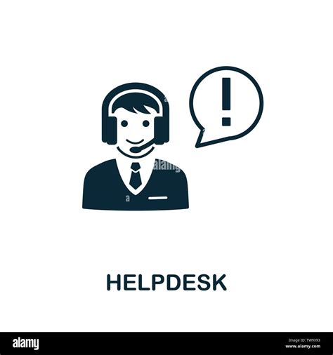 Helpdesk Vector Icon Symbol Creative Sign From Icons Collection