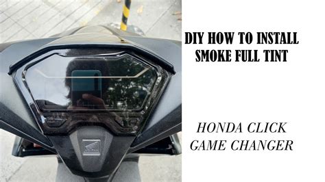 Diy How To Install Panel Protector Smoke Full Tint Honda Click