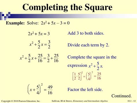 Ppt Chapter 10 Quadratic Equations And Functions Powerpoint