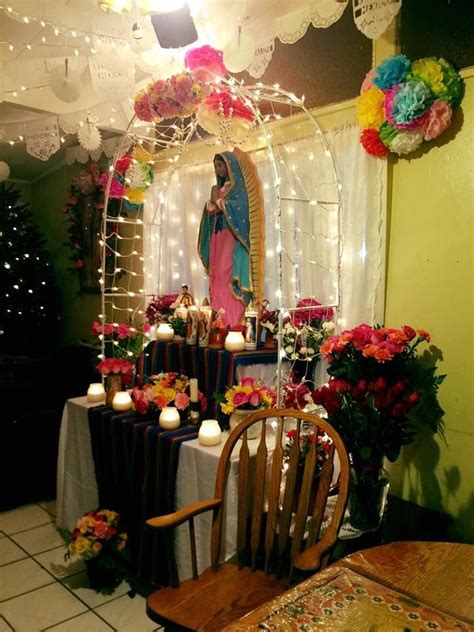 Virgen De Guadalupe DIY Altar 2015 Christmas Decorations Apartment