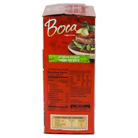 Boca Veggie Burger Nutrition Facts | Besto Blog