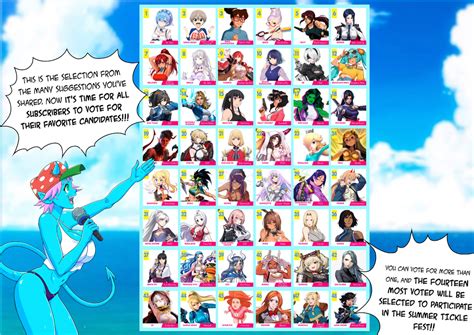 Summer Tickle Fest Time To Vote By Billvicious Hentai Foundry