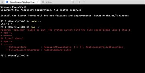 Node Js Npm Is Not Working Properly Npm Cmd Failed To Run The
