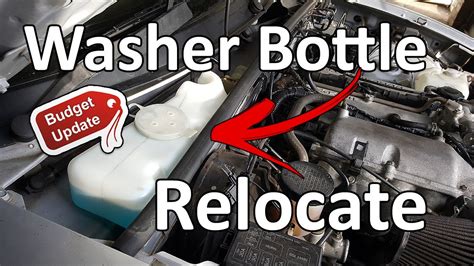 How To Relocate The Windscreen Washer Bottle Pump Plumbing Wiring